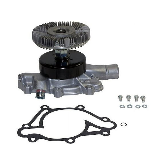 Engine Water Pump with Fan Clutch - Compatible with 1994 - 2001 Dodge Ram 2500 5.9L V8 1995 1996 1997 1998 1999 2000