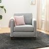 Gap Home Wood Base Accent Chair, Light Gray