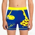 thumbnail image 4 of HAOTAGS Boys Swimsuit Sets,Quick Dry Brethable Giraffe Print Swim Trunks With Cap Set Blue 7-8, 4 of 6