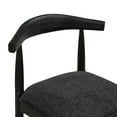 thumbnail image 4 of Christopher Knight Home 37.5" Mid-Century Counter Stools with Curved Backrest and Puffy Seat, Black, Set of 2, 4 of 9
