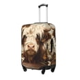 thumbnail image 2 of Uemuo Butterfly Cow Barrel Printed Washable Luggage Cover - Fashion Suitcase Protector Fits 18-32 Inch Luggage -Medium, 2 of 9