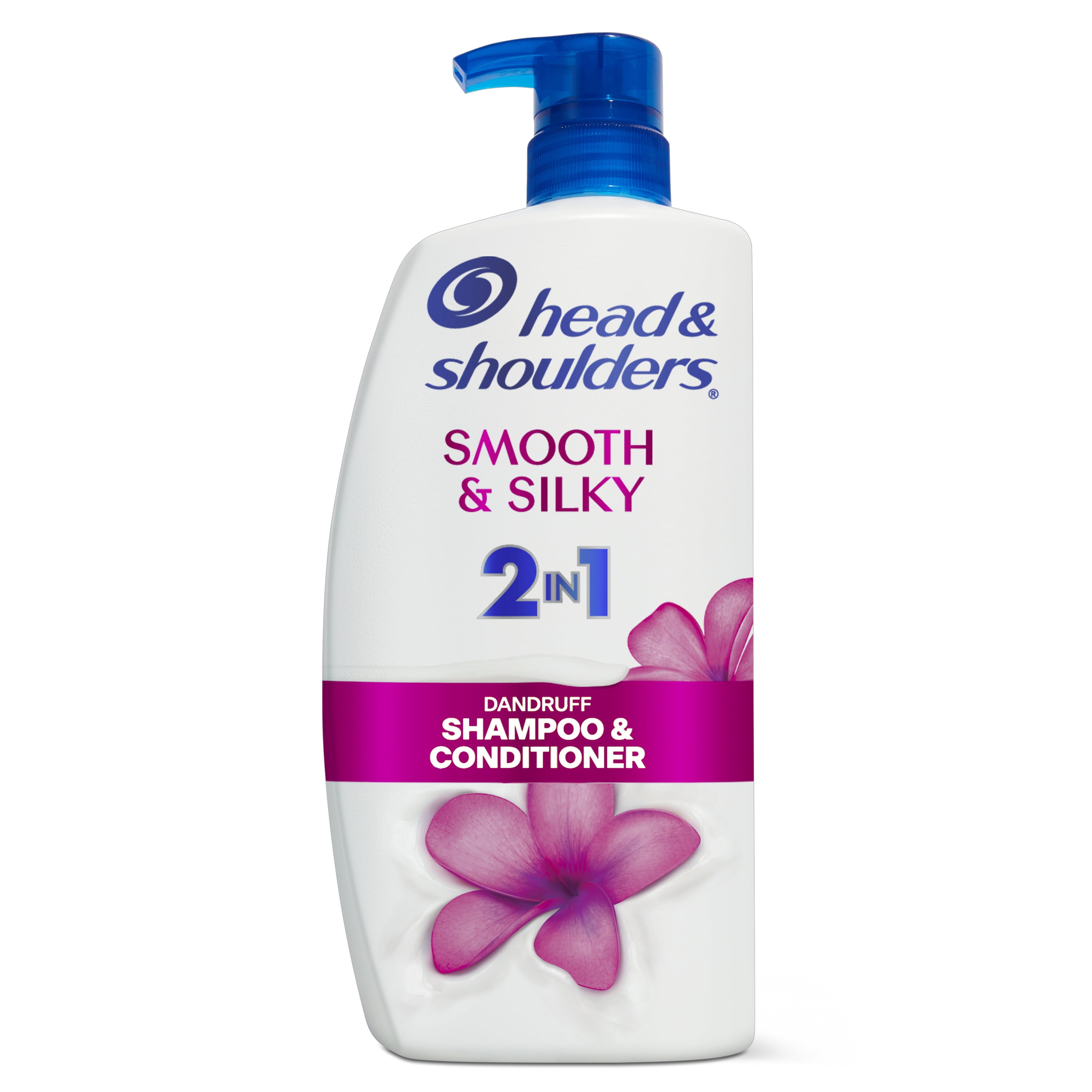 Head & Shoulders 2 in 1 Dandruff Shampoo and Conditioner, Smooth and Silky, 28 oz