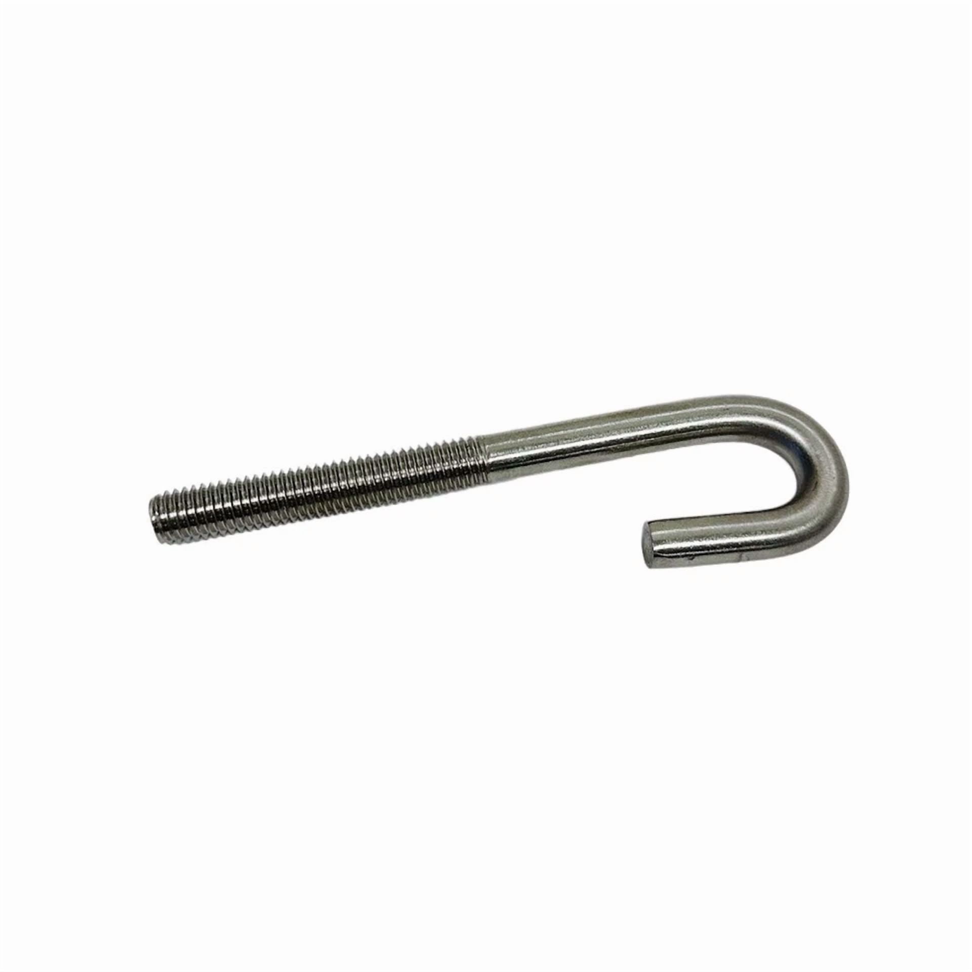 Zyler - Marine Boat 1/2" X 6" J Bolt Spring Hook J-Bolt J Hook Stainless Steel T316