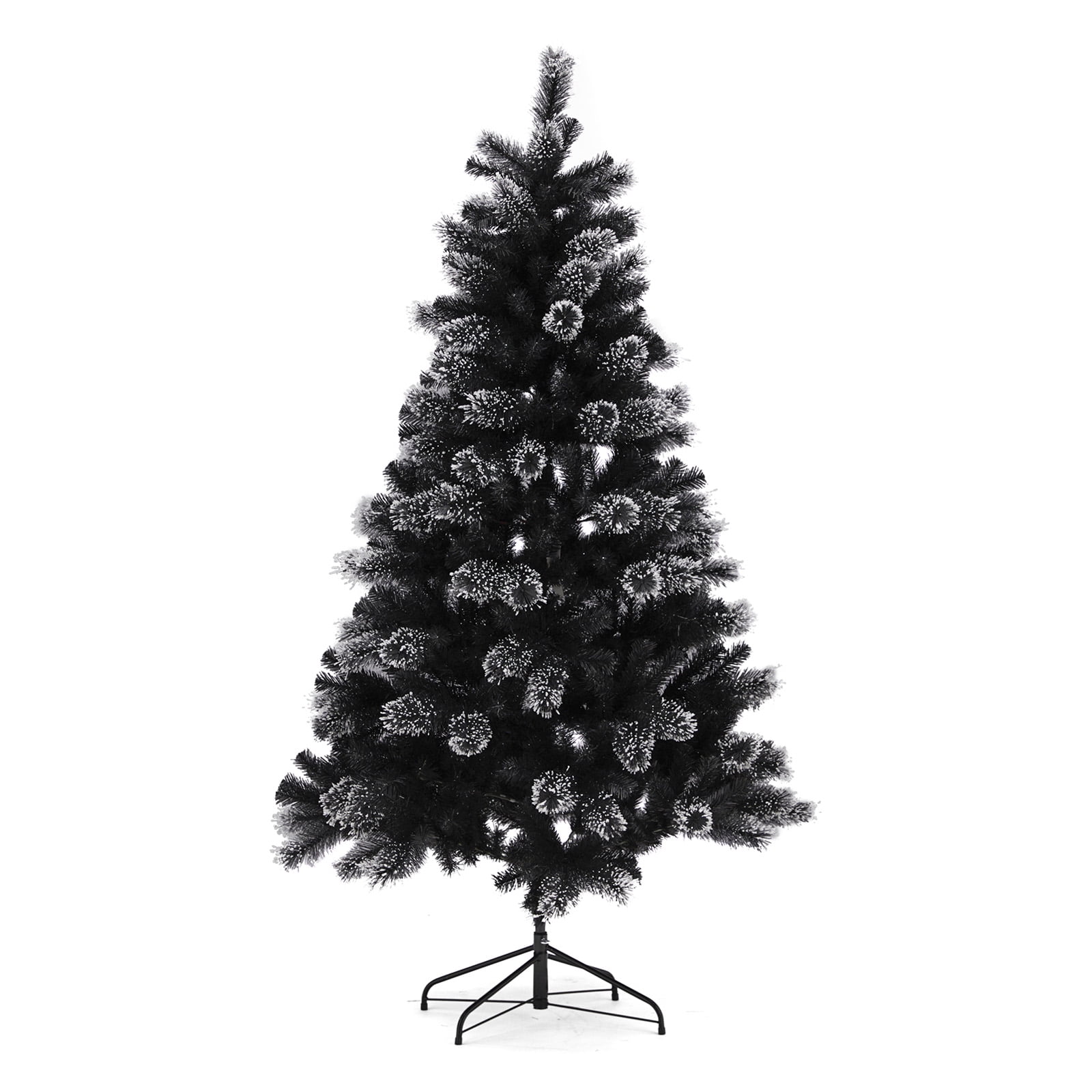 Belham Living UnLit Flocked Black Christmas Tree 6.5 ft