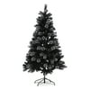 Belham Living Un-Lit Flocked Black Christmas Tree 6.5 ft