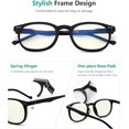 thumbnail image 3 of Eyekepper Spring Hinges Classic Retro Style Small Frame Computer Reading Glasses +1.5, 3 of 7