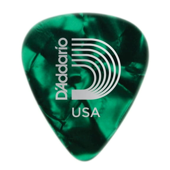 D'Addario Planet Waves Celluloid Green Pearl Guitar Picks 25 Picks