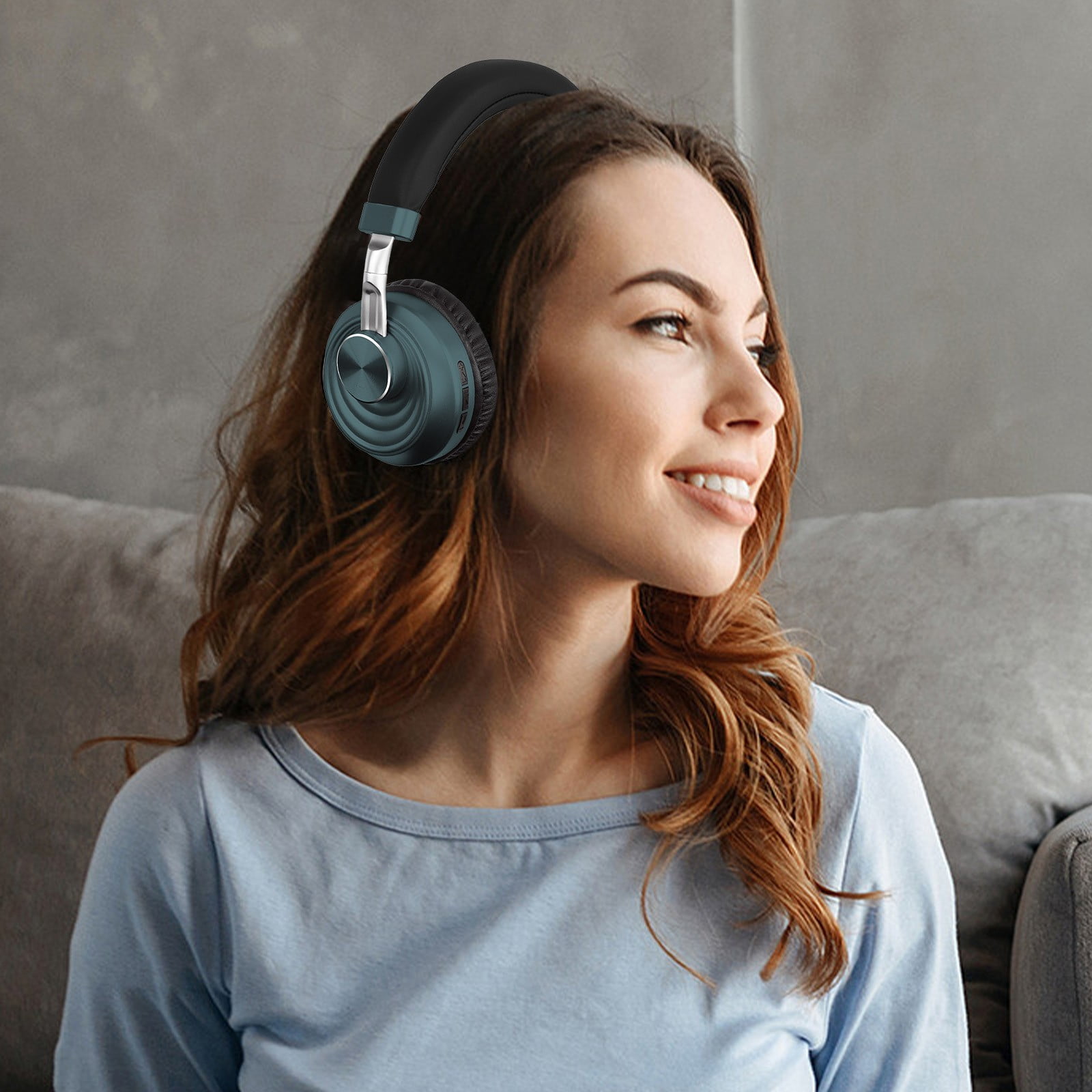 Wireless Headset with Mic for Work, Bluetooth Headset with Microphone (AI Noise Cancelling) & Charging Base, Wireless Headset for Work from Home/Office/Call Center/PC/Computer/Laptop/Teams/Zoom/Skype