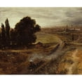 thumbnail image 2 of Adolph Menzel 23x20 Black Ornate Framed Double Matted Museum Art Print Titled: The Berlin-Potsdam Railway (1847), 2 of 5