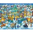 thumbnail image 2 of Bell, Bill 32x26 Gold Ornate Wood Framed with Double Matting Museum Art Print Titled - Old City Snow, 2 of 4