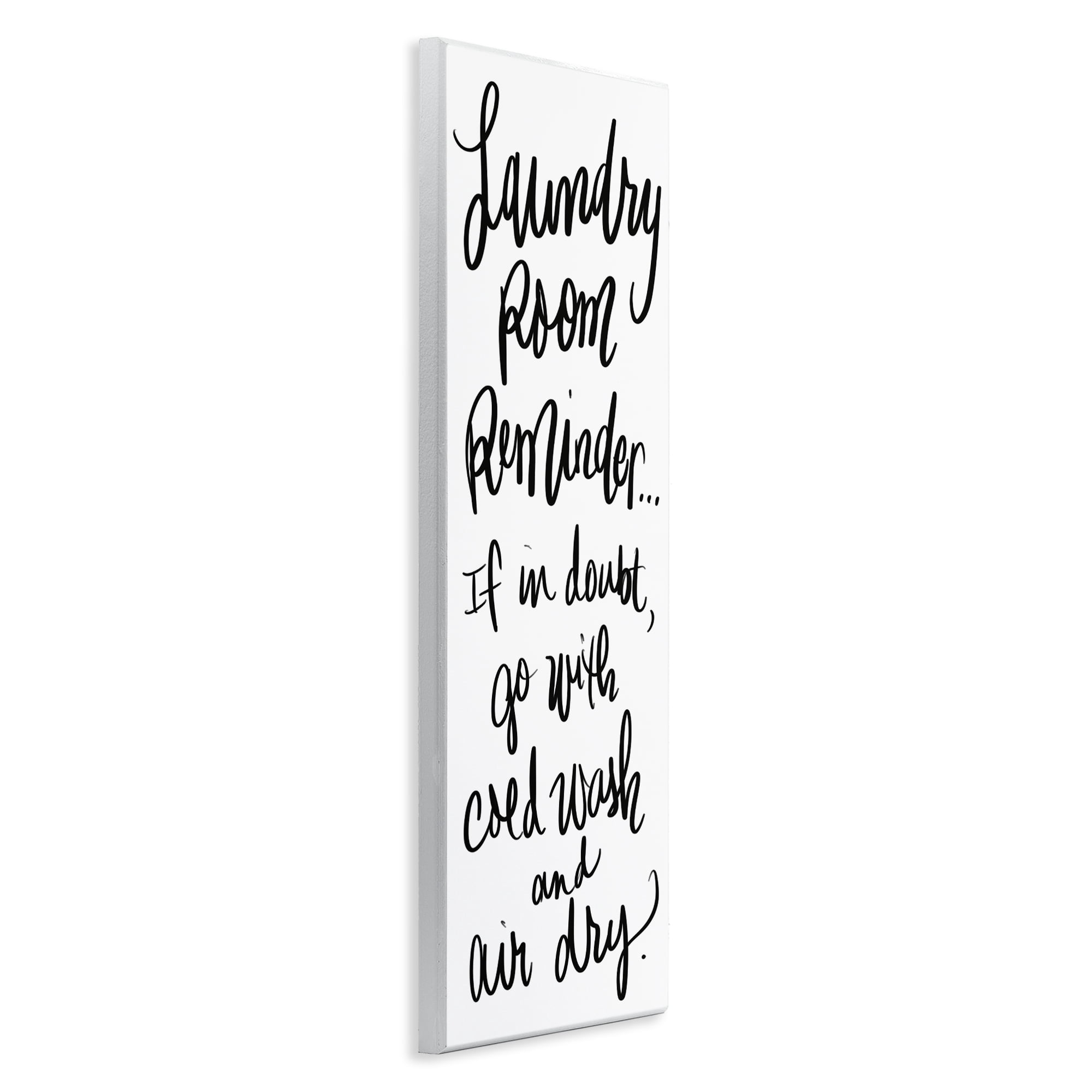 Stupell Industries If In Doubt Laundry Tip Wall Plaque Art, design by SD Graphics Studio