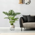 thumbnail image 6 of PARMPH 3 ft Artificial Philodendron Tree in Plastic Pot, 6 of 8