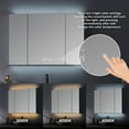 thumbnail image 4 of Lexora LS4832LEDMC 32 x 48 in. Savera LED Medicine Cabinet with Defogger, Black, 4 of 6