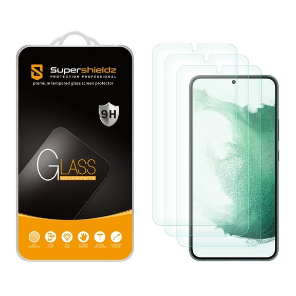 (3 Pack) Supershieldz Designed for Samsung Galaxy S23 Plus 5G Tempered Glass Screen Protector, Anti Scratch, Bubble Free