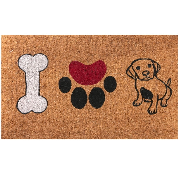 Envelor Home And Garden Handwoven Extra Thick Dog Lover Doormat