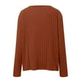 thumbnail image 5 of Sweaters for Women 2025 Fall Winter Plus Size V-Neck Long Sleeve Ribbed Knit Jumper Tops Womens Pullover Sweaters, 5 of 6