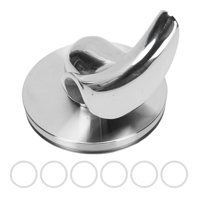 Boquilla de repuesto para portafiltro de 54 mm para cafetera espresso, boquilla desviadora de drenaje para tiendas, hogares, cafeterías y oficinas. Caño doble