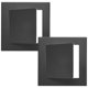 thumbnail image 1 of Uxcell 2-Pack Panel de Acceso para Drywall, 5x5 Pulgadas Cubierta de Agujero de Pared Adhesiva de Plástico [Negro, Cuadrado], 1 of 7