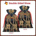 thumbnail image 2 of Fuzoiu Romantic Skeletons Under Moon Print Christmas Gift Bag,Burlap Gift Bag with Drawstring Closure & Hang Tag,Perfect for Holidays, Birthdays, and Special Occasions-Medium, 2 of 7