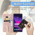 thumbnail image 3 of Dteck Wallet Case for Samsung Galaxy A26 5G ,Magnetic Leather Card Slots Wallet Case Flip Stand Shockproof Protective Cover with Lanyard for Samsung Galaxy A26 5G,Rosegold, 3 of 7