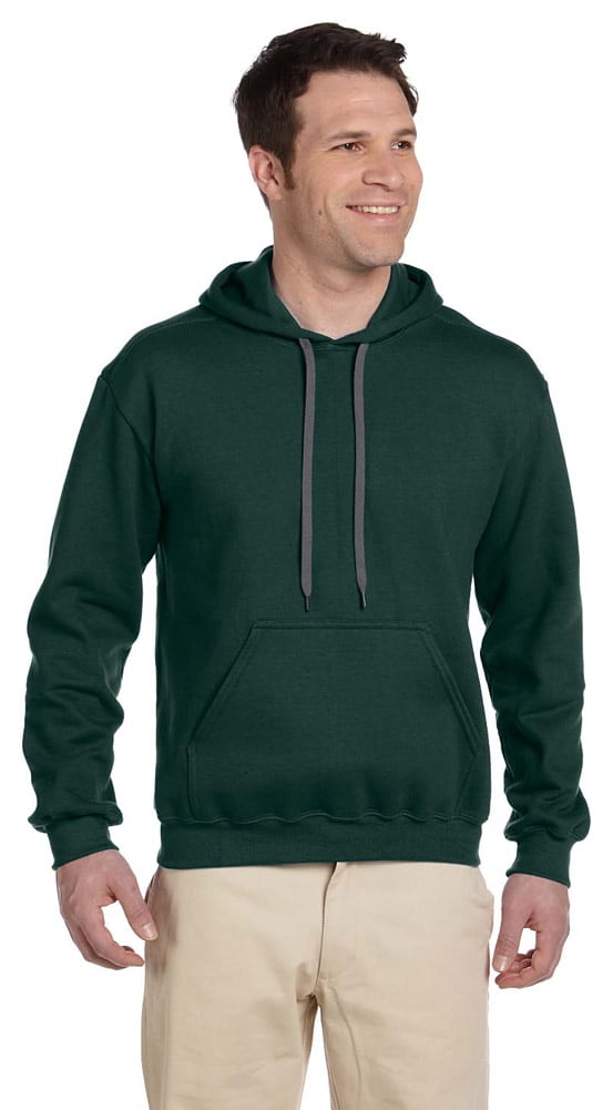 G925 Premium Cotton Hooded Sweatshirt -Forest Green-X-Large - Walmart.com