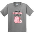 thumbnail image 3 of Inktastic Always Axolotl Questions Cute Curious Axolotl Youth T-Shirt, 3 of 5