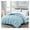 Chambray Blue, variant on All Season King Size Down Comforter - Plush Microfiber Fill - Box Stitch Quilted - Duvet Insert with Corner Tabs (Cal King/King, Sage Green)