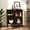 Natural & Rustic Brown-Fluted, variant on Manxile Kitchen Buffet Cabinet, Coffee Bar Storage Cabinet, Sideboard with 2 Sliding Barn Doors for Kitchen Living Room, Rustic Brown