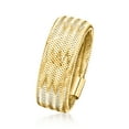 thumbnail image 3 of Ross-Simons Italian 10kt Yellow Gold Mesh Stretch Ring. Large (9-10), Women's, Adult, 3 of 7