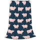 thumbnail image 2 of Balery Pig 1 Manta de Felpa Suave y Acogedora – Cobija de Franela Aterciopelada para Cama, Lavable y Cálida para Sofá, Mascotas, Transpirable-80"x60", 2 of 7