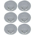 thumbnail image 4 of 6 Pieces with Stainless Steel Hooks for Bungee Cord Applications Gray PVC D-Ring Elastic Rope Set, 4 of 8