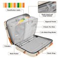 thumbnail image 4 of Haosy Accordion File Organizer Zipper Binder 500 Sheet 6-Tab Expanding File Folder Multi-Pocket 1.2 Inch 3 Ring Fox and Leaves, 4 of 7