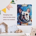 thumbnail image 2 of ALAZA Plastic Clipboard A4 Letter Size Decorative Clipboards for Students Women Men 9" x 12.5" Oil Paint Dog Astronaut, 2 of 6