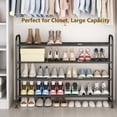 thumbnail image 3 of Organizador de zapatos LINZINAR de metal, 4 niveles, negro, 3 of 6