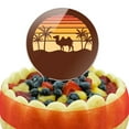 thumbnail image 5 of Acrylic Camel In the Desert Sunset With Palm Trees Cake Topper Party Decoration for Wedding Anniversary Birthday Graduation, 5 of 6