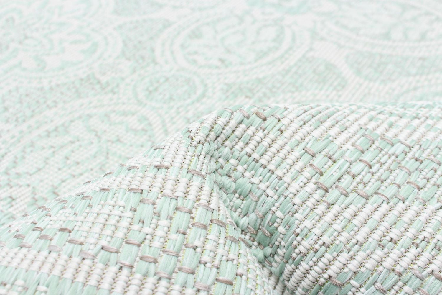 ECARPET Tapis d'Extérieur pour Patio, Terrasse, Jardin, Camping, Imperméable, Collection Veranda Traditional