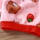 thumbnail image 2 of Gibobby Conjunto para bebé y niño Traje de franela para niños, ropa de casa para niños, traje de pantalones de manga larga cálidos con animados para niñas(Rosa caliente,8-9 Años), 2 of 5