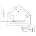 thumbnail image 6 of Whirlpool Corner Bathtub white 59.05″ x 59.05″ with Heater – Ibiza, 6 of 6