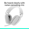 thumbnail image 4 of Logitech Zone Vibe 100 Wireless Closed-Back Over-Ear Headset, Off-White, 4 of 10