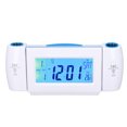 thumbnail image 1 of Led Clock Projection Clock Projection Alarm Clock Glareless LED Night Light Voice Control Induction Temperature Display LED ClockWhite Blue ANGGREK Otros, 1 of 8