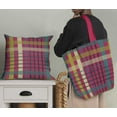 thumbnail image 5 of Soimoi Pink Rayon Fabric Check Check Fabric Prints By Yard 42 Inch Wide, 5 of 5