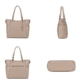 thumbnail image 3 of MKF Collection Merlina Women's Tote Bag & Wallet Vegan Leather Handbag 2pcs Set by Mia K - Taupe Beige, 3 of 6