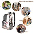 thumbnail image 5 of ZIATUBLES Clear Backpack Heavy Duty 17 Inch, Fabric & PVC Transparent Bag with Front & Side Pockets, See Through Backpack for School Work Security Travel, 5 of 7