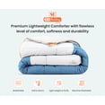 thumbnail image 3 of SGI Wyoming King Contrast Comforter Set Microfiber Fill 3 Piece Mediterranean Blue, 3 of 5