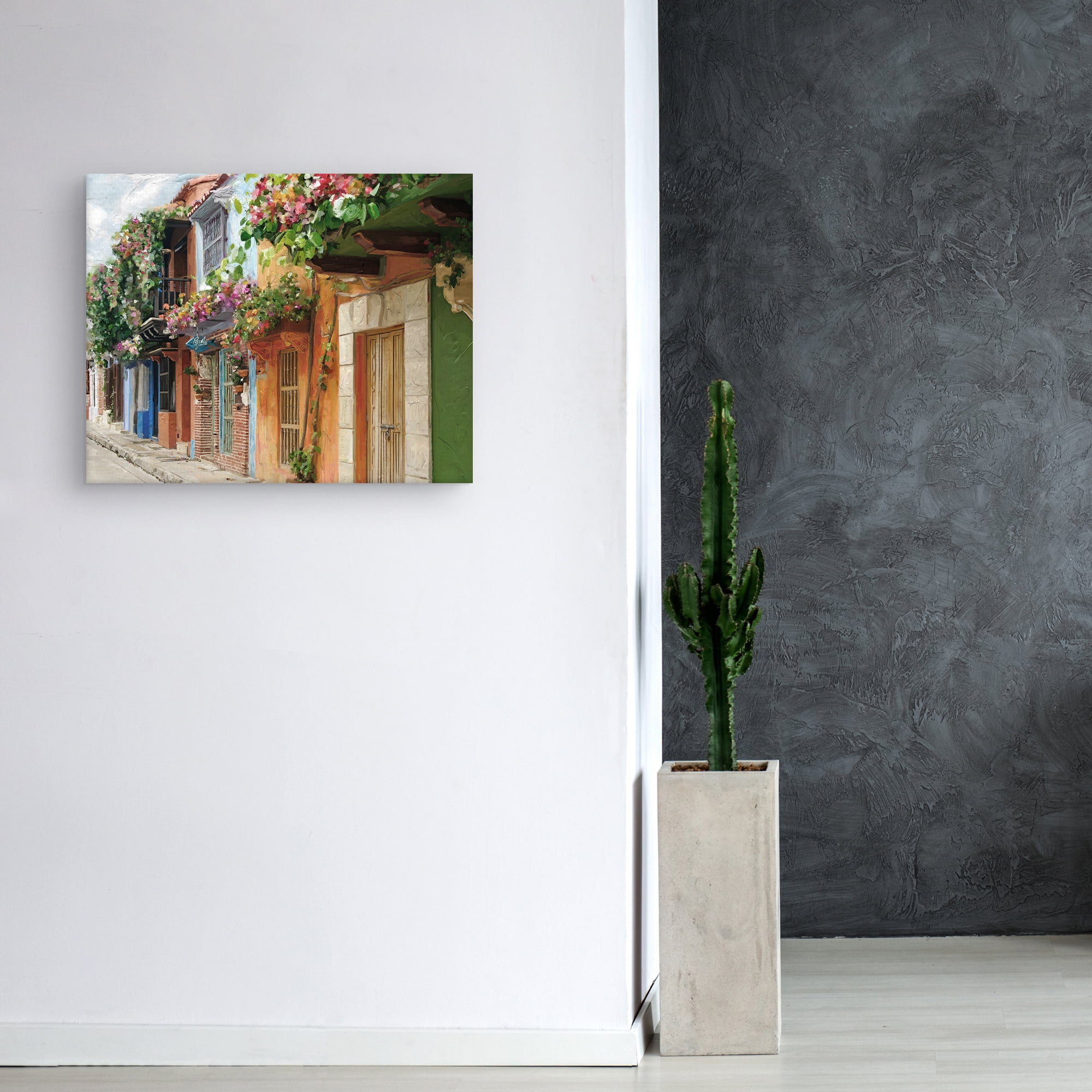 Village Colors by Studio Arts Canvas Art Print