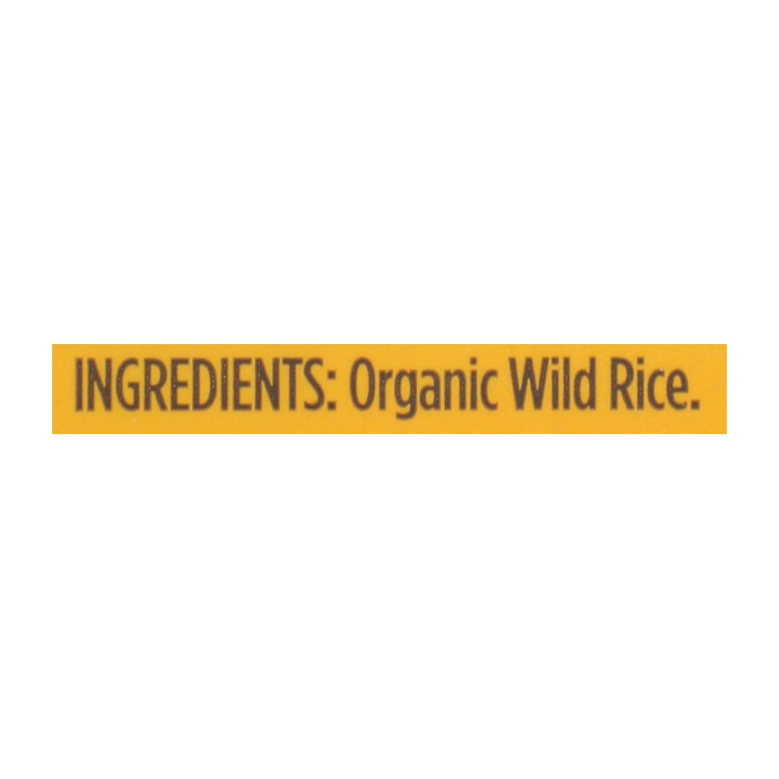 Lundberg Family Farms Organic Wild Rice - Case of 6 - 8 oz.
