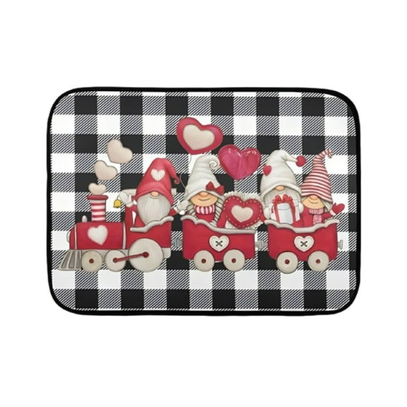 Wovilon Valentines Day Door Mat Valentines Welcome Mats Outdoor For Front Door Valentine Gifts Non Slip Doormat Indoor Entryway Floor Rug For Outside Home Decor