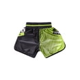 thumbnail image 4 of Zaldita Kids Boys Muay Thai Shorts Boxing Kickboxing Kick Martial Arts MMA Training Trunk Gym Workout Green&Black L/160, 4 of 7