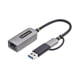 thumbnail image 2 of Adaptador USB-C a Ethernet StarTech.com con dongle USB-A GbE, 2 of 9