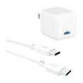thumbnail image 1 of onn. Fast Charging USB Certified Wall Charger Kit with 20W Power Delivery for Smartphones, 1 of 7